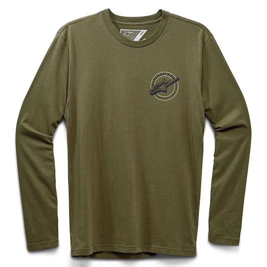 Alpinestars フープス L/S Tシャツ ミリタリーグリーン Dirtbikeplus (ダートバイクプラス)