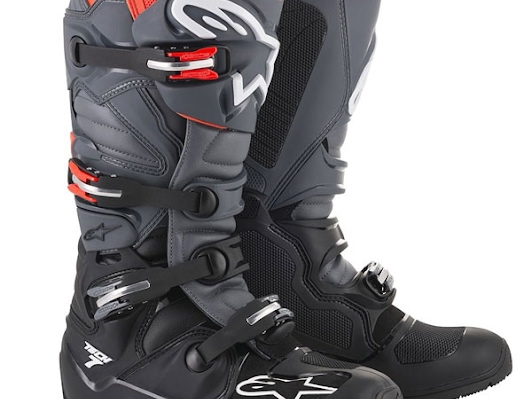 Alpinestars TECH7 エンデューロ ブーツ ブラック/グレー/レッドフロー 