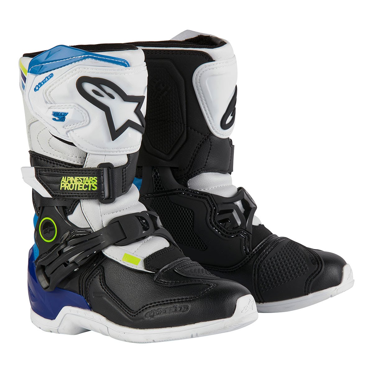 Alpinestars キッズ TECH3Sブーツ ブラック/エナメルブルー