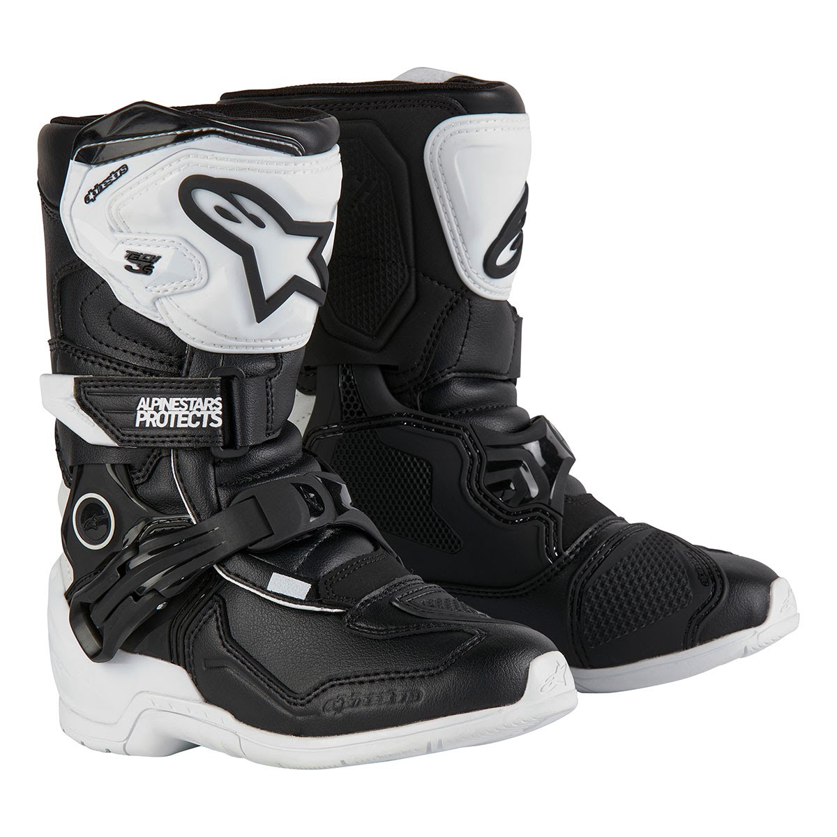 Youth Tech 7S Boots - BLACK OFF-ROAD Boots | Alpinestars