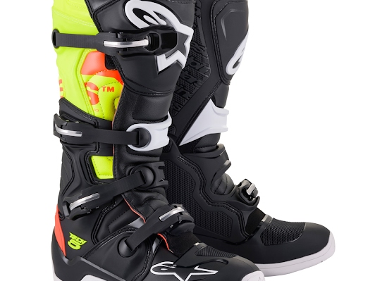 Alpinestars TECH5 ブーツ ブラック/レッドフロー/イエローフロー 