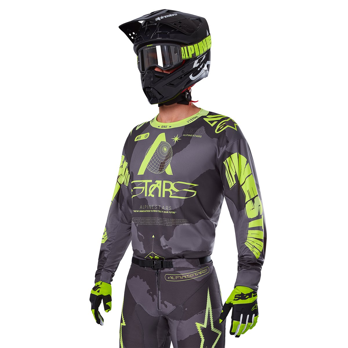 Alpinestars レーサーホロージャージ ダークカモ/イエローフロー