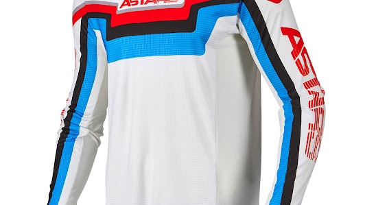 Alpinestars テックスター クアドロ ジャージ オフホワイト/ブルー 