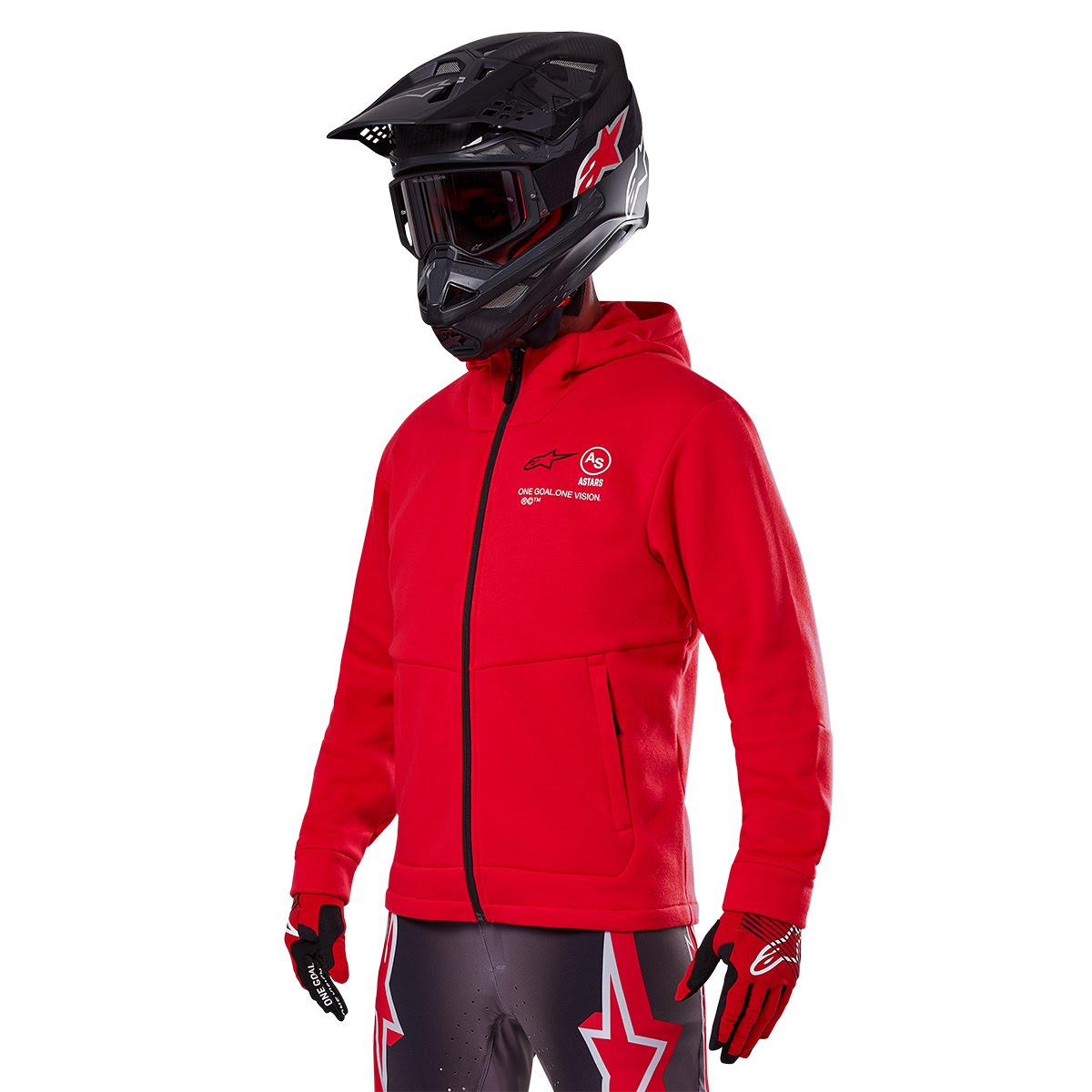 pxg フリース新品 赤黒 Alpinestars レーサーMXフリース ブライトレッド| Dirtbikeplus