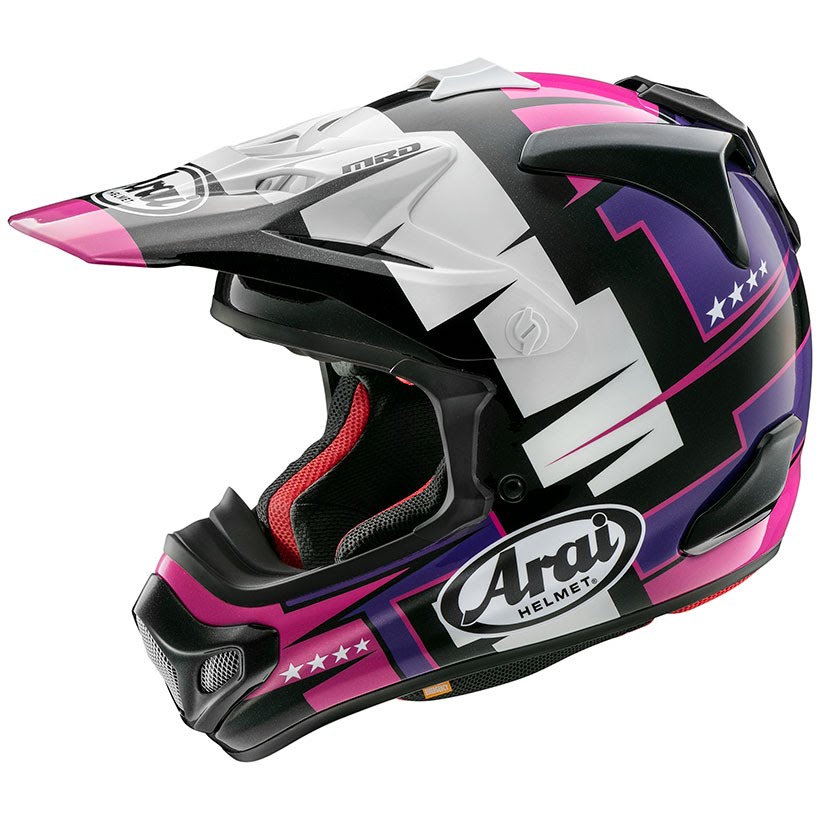 Arai V-CROSS4 BATTLE パープル| Dirtbikeplus (ダートバイクプラス)