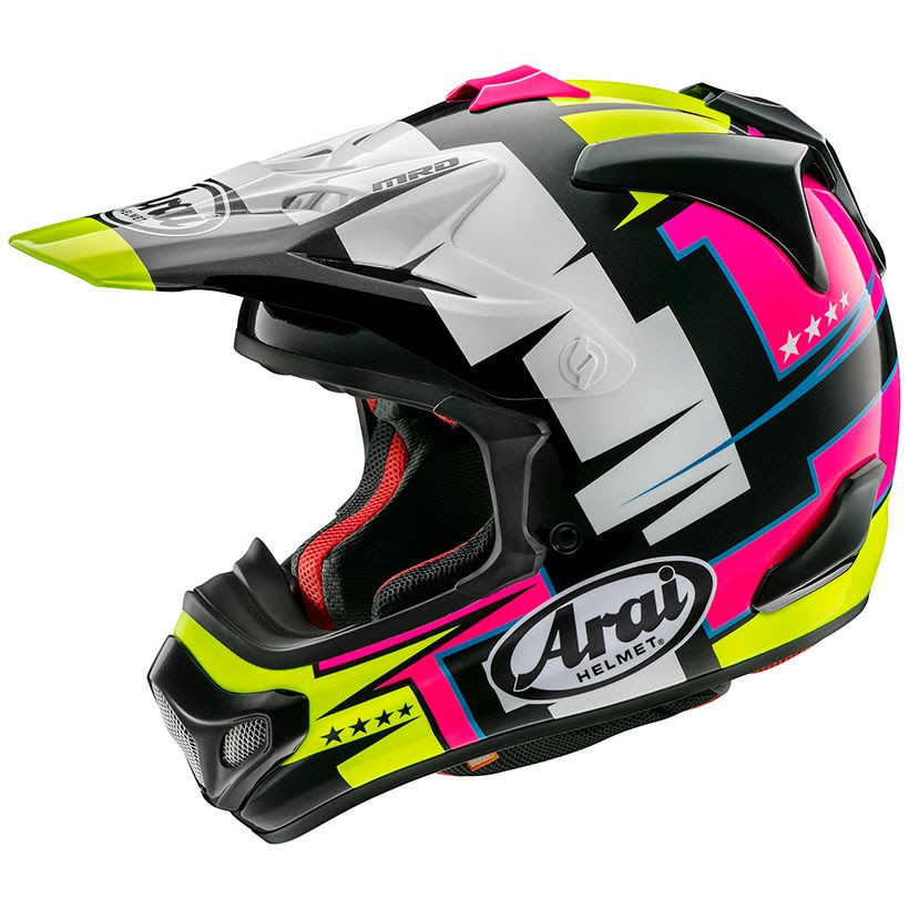 Arai V-CROSS4 BATTLE イエロー| Dirtbikeplus (ダートバイクプラス)