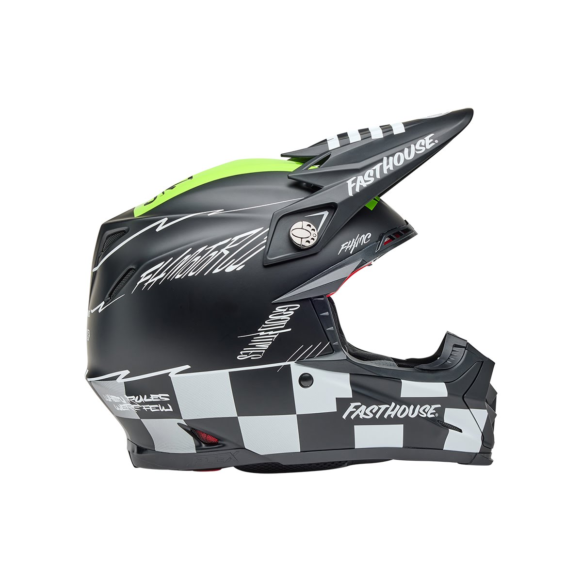 Fasthouse マットブラックヘルメット モトクロス FASTHOUSE モトロール ブラック | オフロードバイク用品店