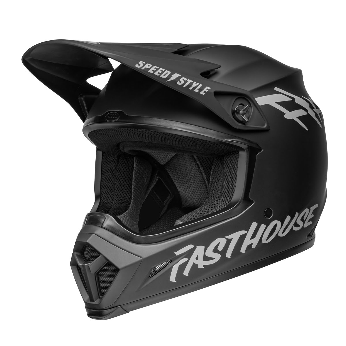 Fasthouse マットブラックヘルメット モトクロス Fasthouse マットブラックヘルメット モトクロス