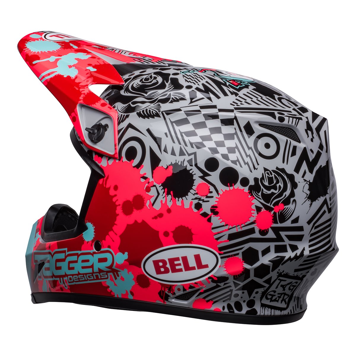 BELL MX-9 MIPS ヘルメット タガースプラッター ブライトレッド