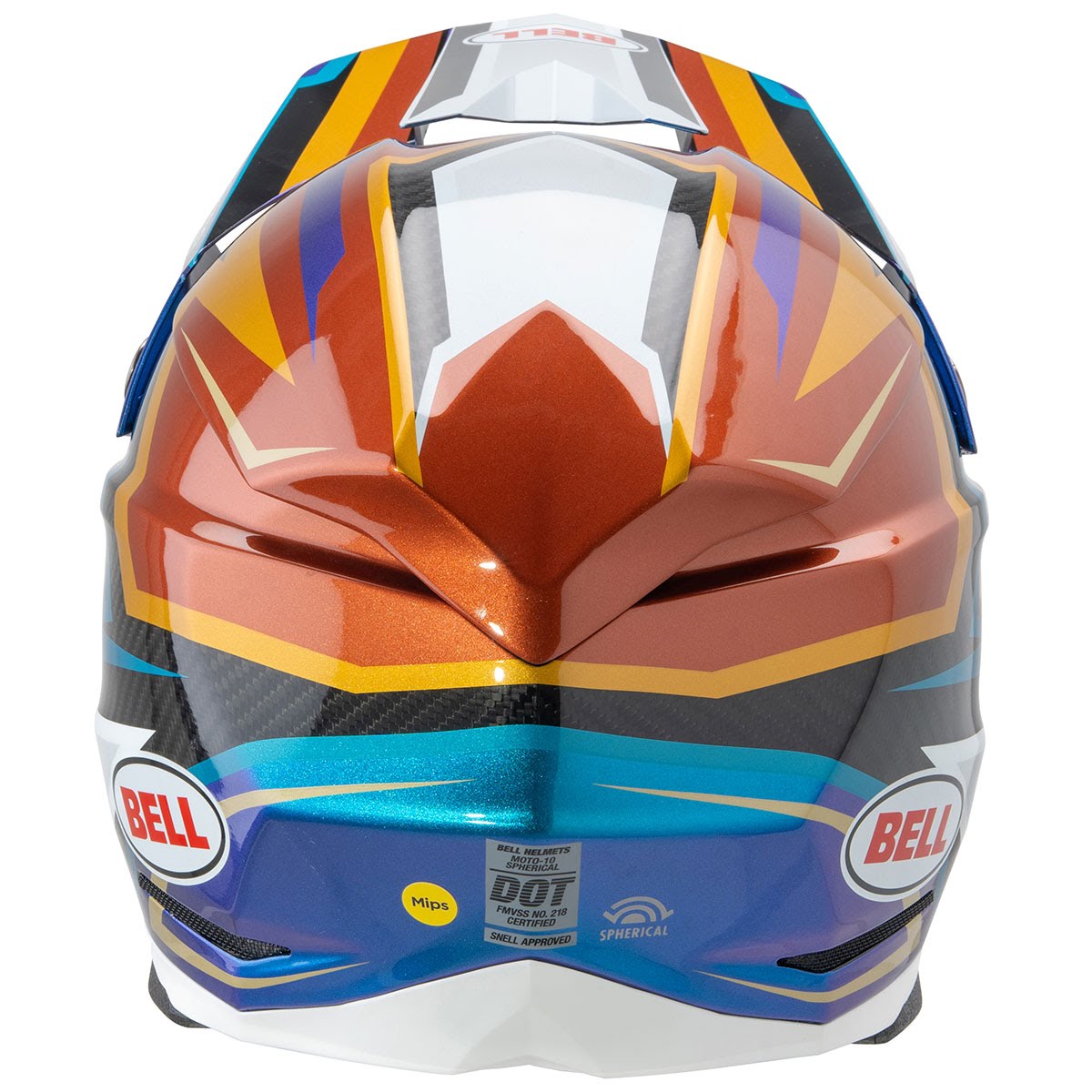 BELL MOTO-10 スフェリカル ヘルメット トマック24 ホワイト/ゴールド