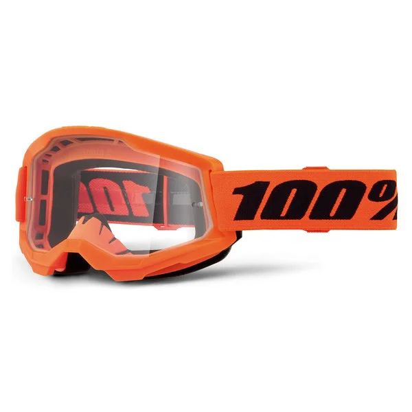 100% STRATA2 ゴーグル Neon orange| Dirtbikeplus (ダートバイクプラス)