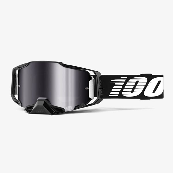 100% ARMEGA ゴーグル BLACK| Dirtbikeplus (ダートバイクプラス)
