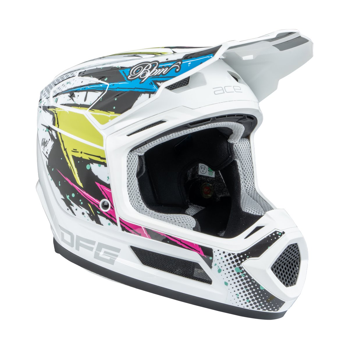 DFG ヘルメットデカール BPMホワイト| Dirtbikeplus (ダート