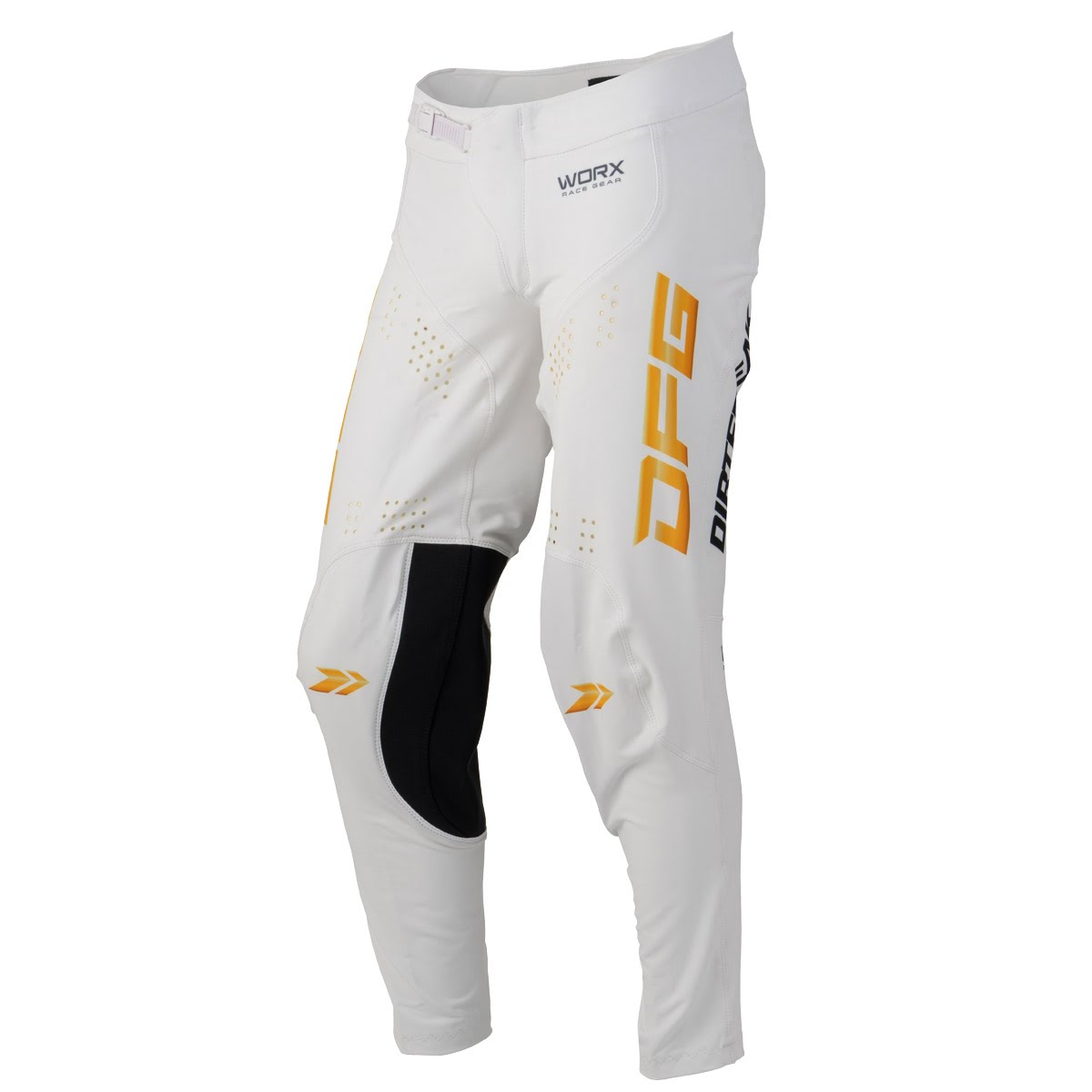 DFG ワークスパンツ アイコン ホワイト/ゴールド| Dirtbikeplus