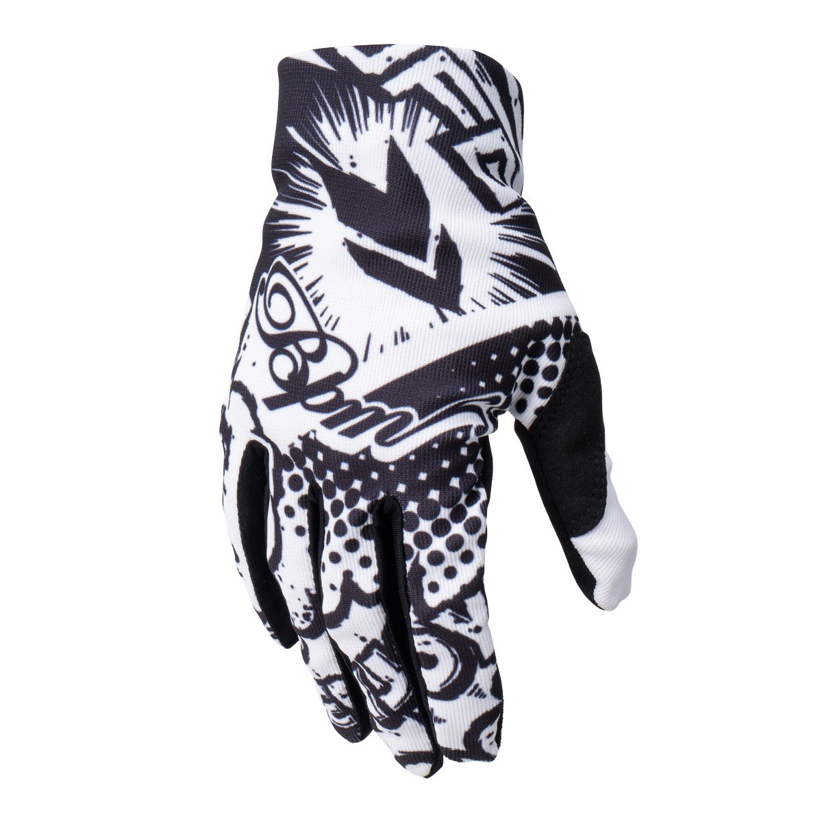 DFG ソリッド グローブ BPM ホワイト/ブラック| Dirtbikeplus (ダート