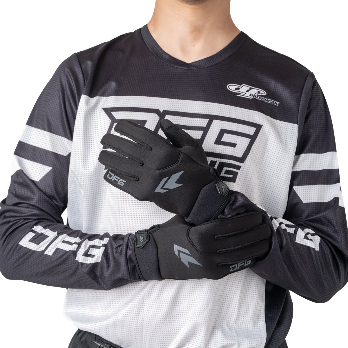 DFG ウィンターライド グローブ ブラック/グレー| Dirtbikeplus