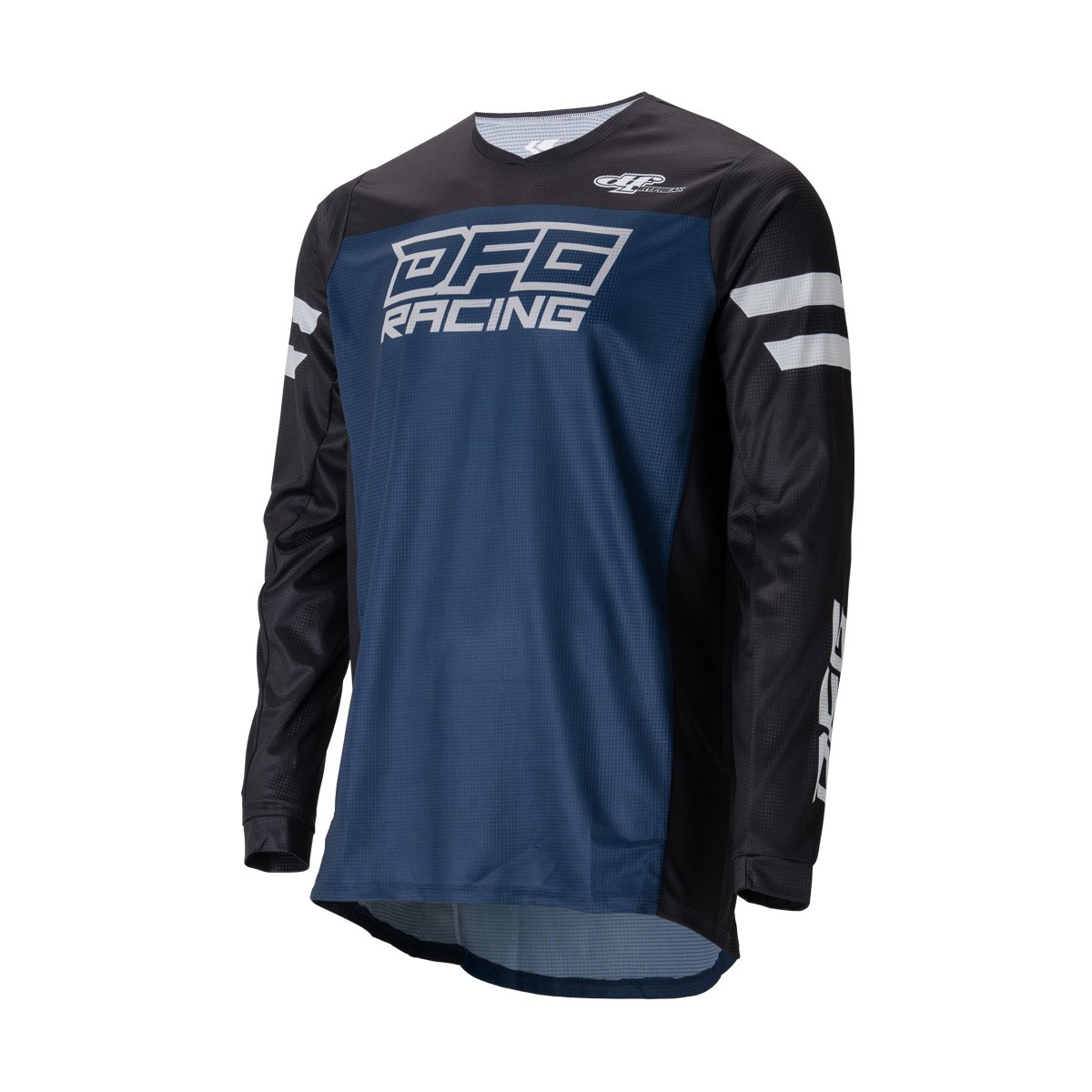 DFG ソリッド ジャージ ブラック/ネイビー| Dirtbikeplus (ダート