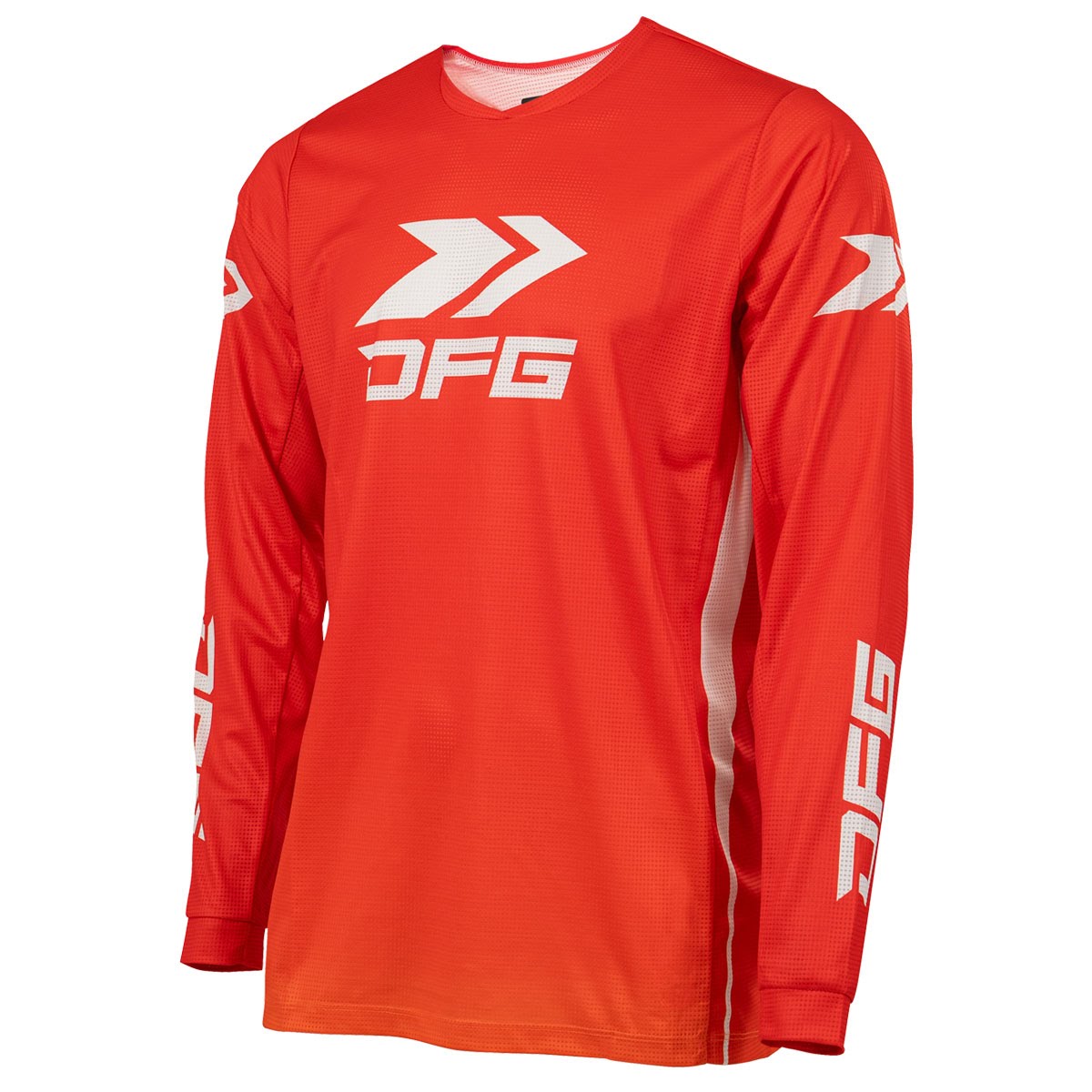 DFG ソリッドジャージ レッド/ホワイト| Dirtbikeplus (ダート
