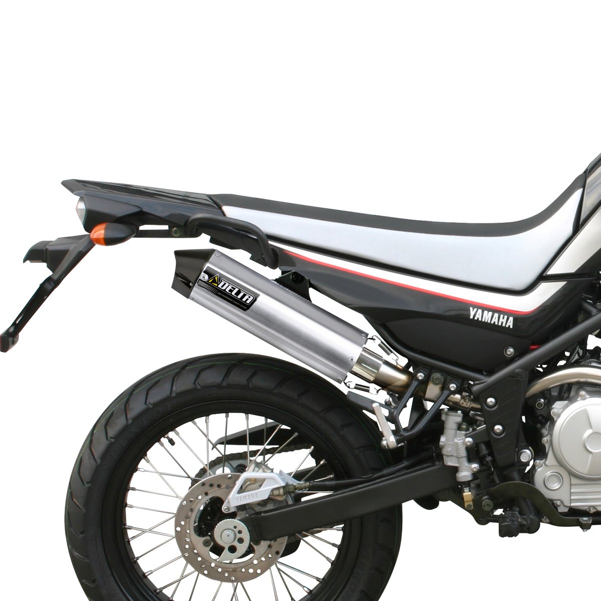 DELTA バレル 4-S マフラー セロー、トリッカー用 新品 JMCA認定 DELTA バレル4-S(JMCA)サイレンサー| Dirtbikeplus (ダート