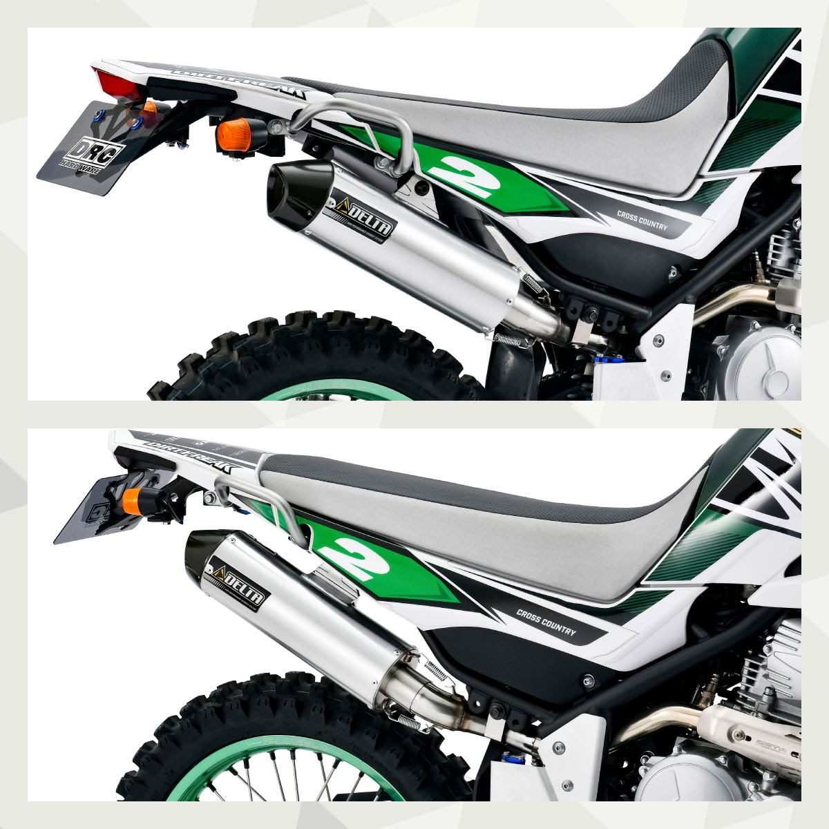 DELTA バレル4-S(JMCA)サイレンサー| Dirtbikeplus (ダート