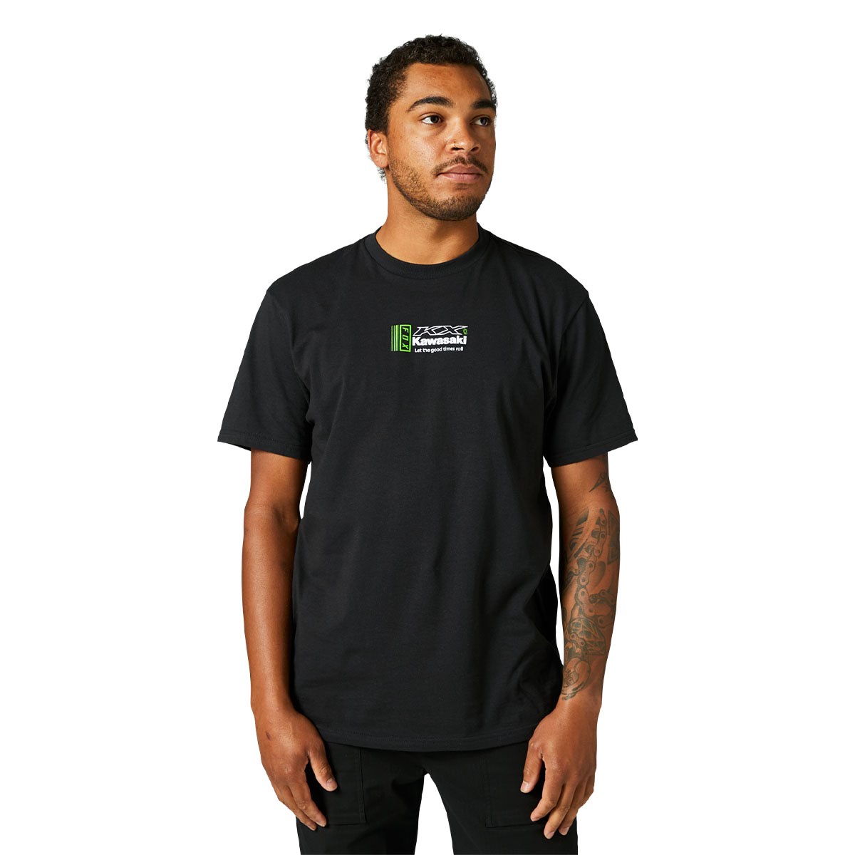 FOX RACING KAWASAKI プレミアムTシャツ ブラック| Dirtbikeplus