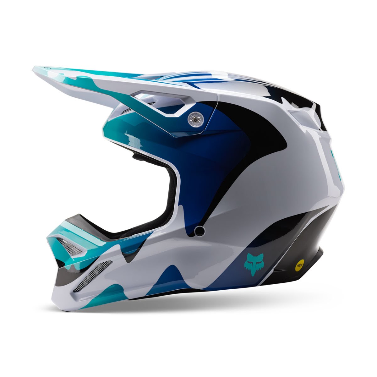 FOX RACING V1ヘルメット コズミック ブルーベリー| Dirtbikeplus
