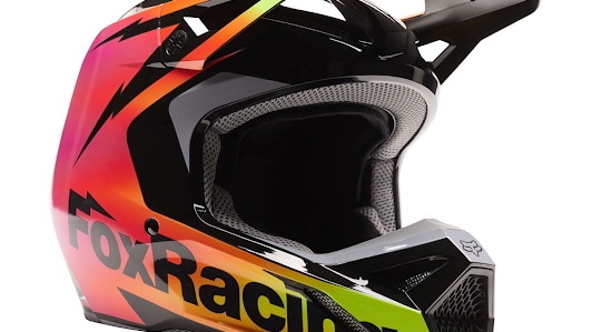 FOX RACING V1ヘルメット スタティック マルチカラー| Dirtbikeplus  