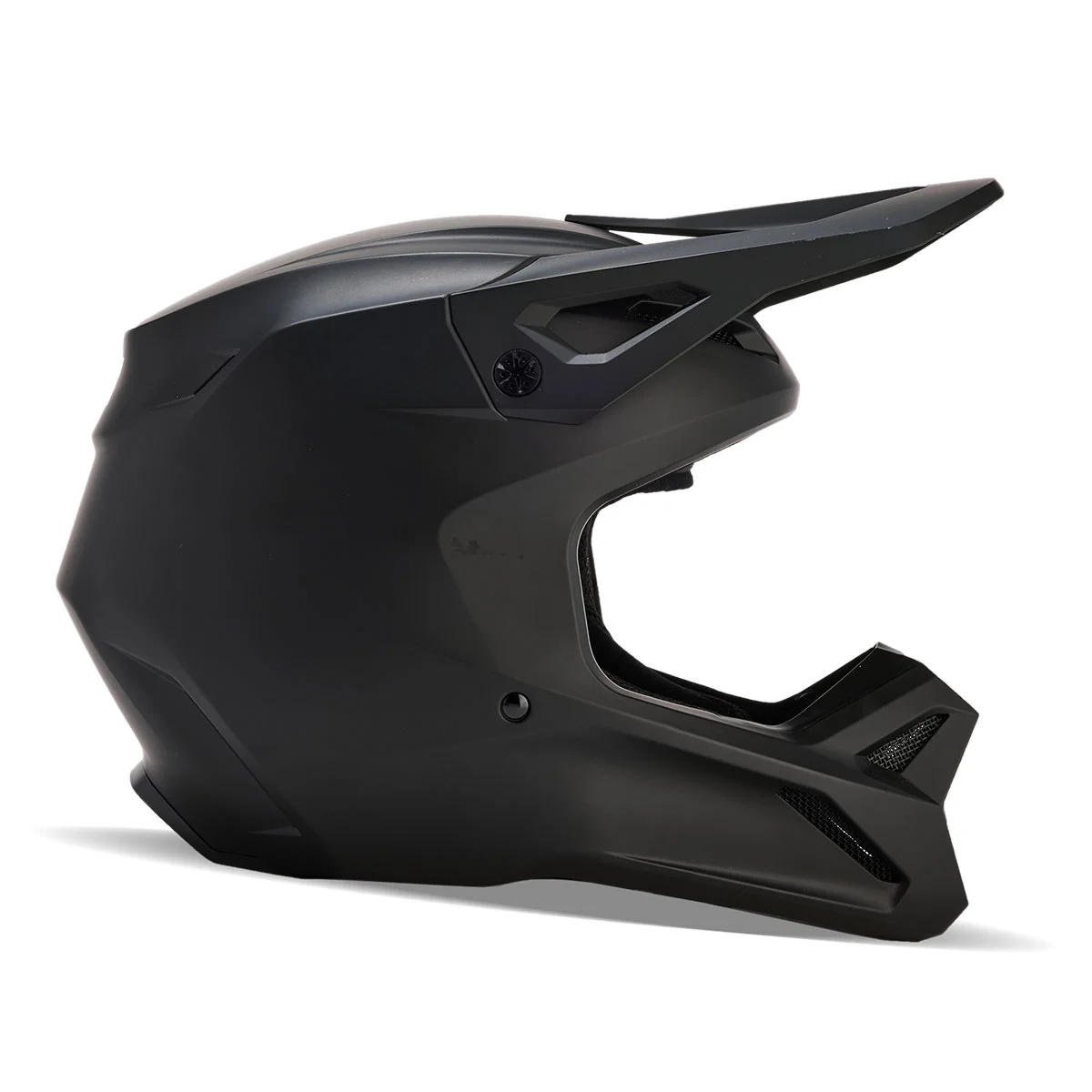 FOX RACING V1ヘルメット ソリッド マットブラック| Dirtbikeplus