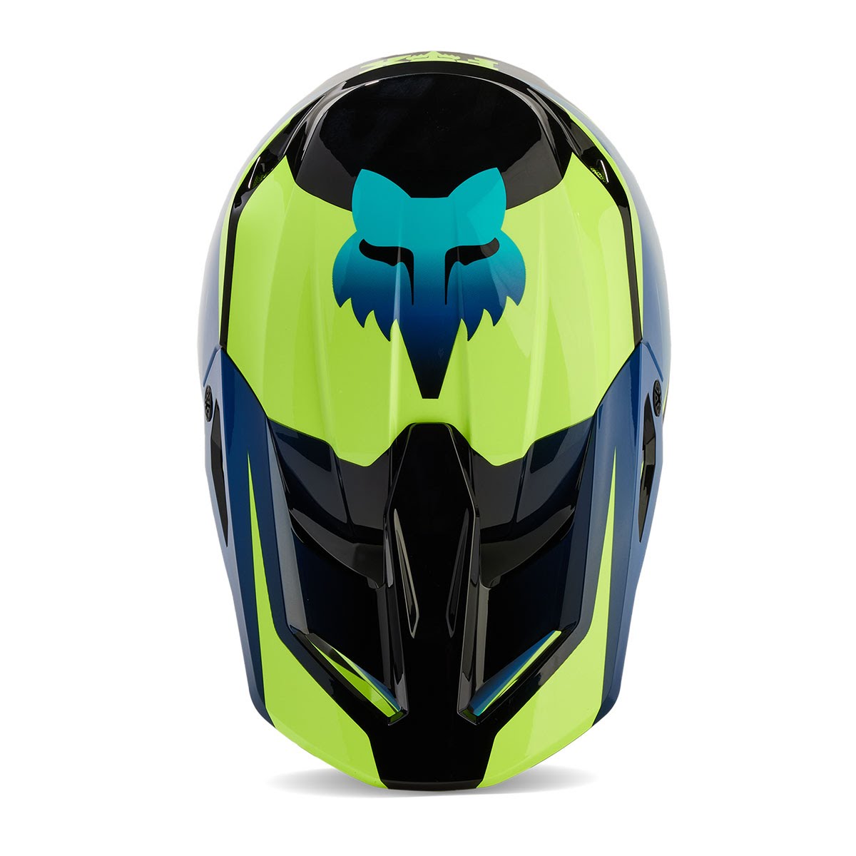 FOX RACING V1ヘルメット ストリーク ブラック/イエロー