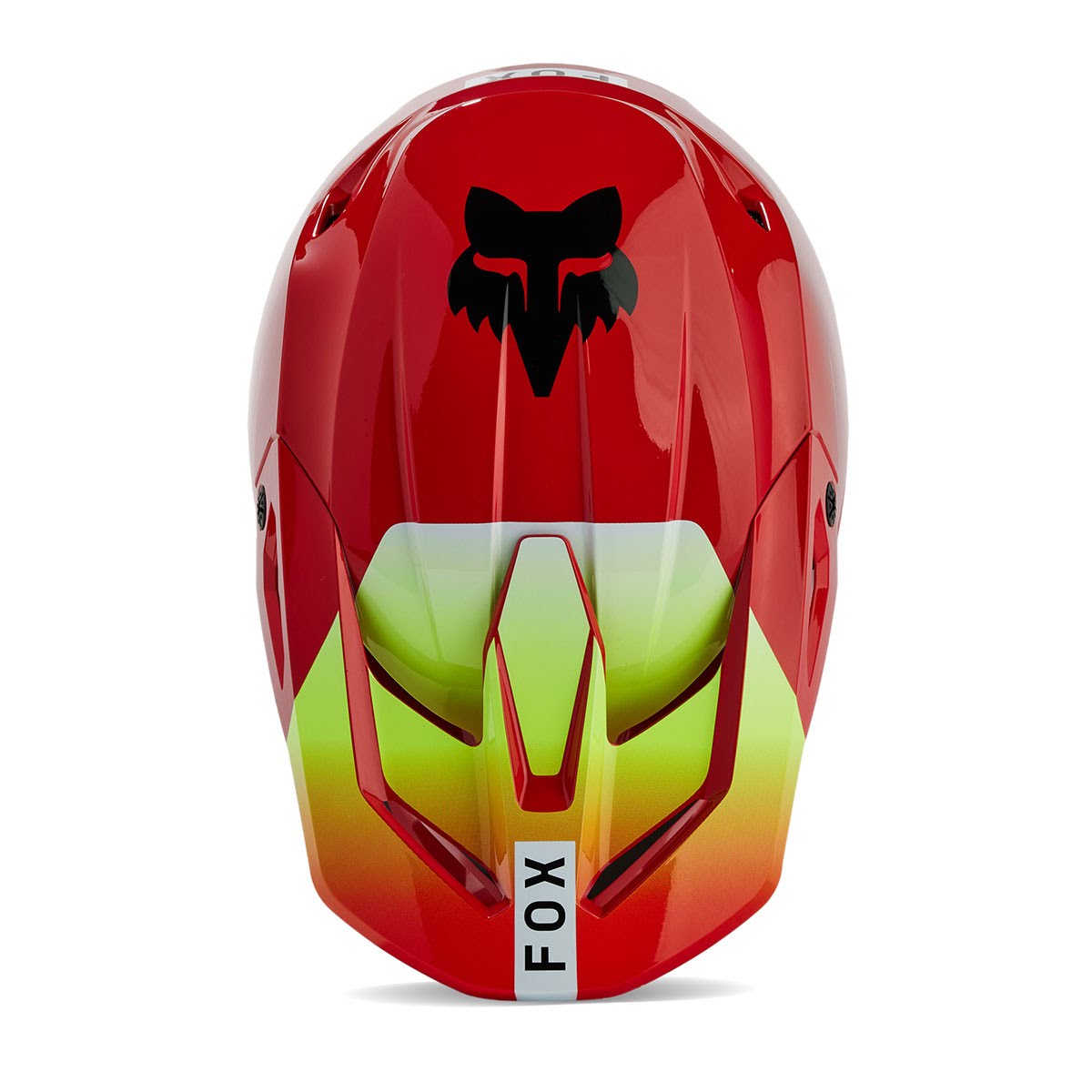 FOX RACING ユースV1ヘルメット バラスト フローレッド