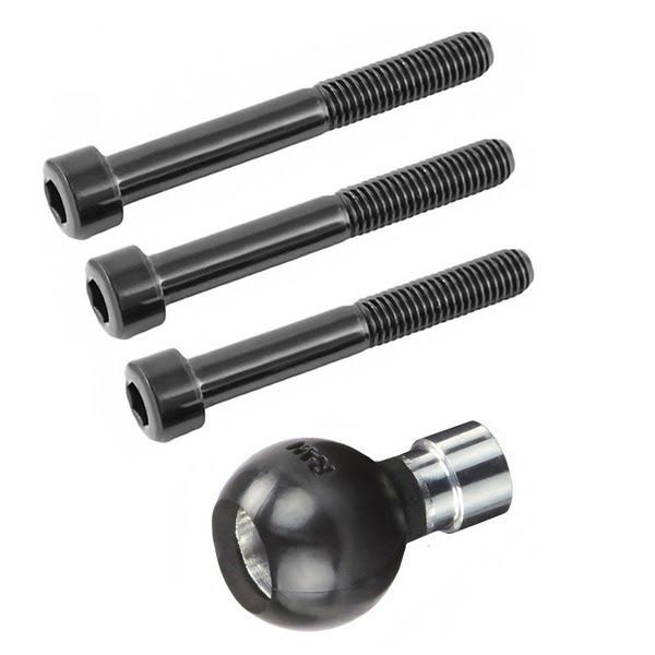 RAM MOUNTS M8ボルトベース(ネジ3種類付属)| Dirtbikeplus