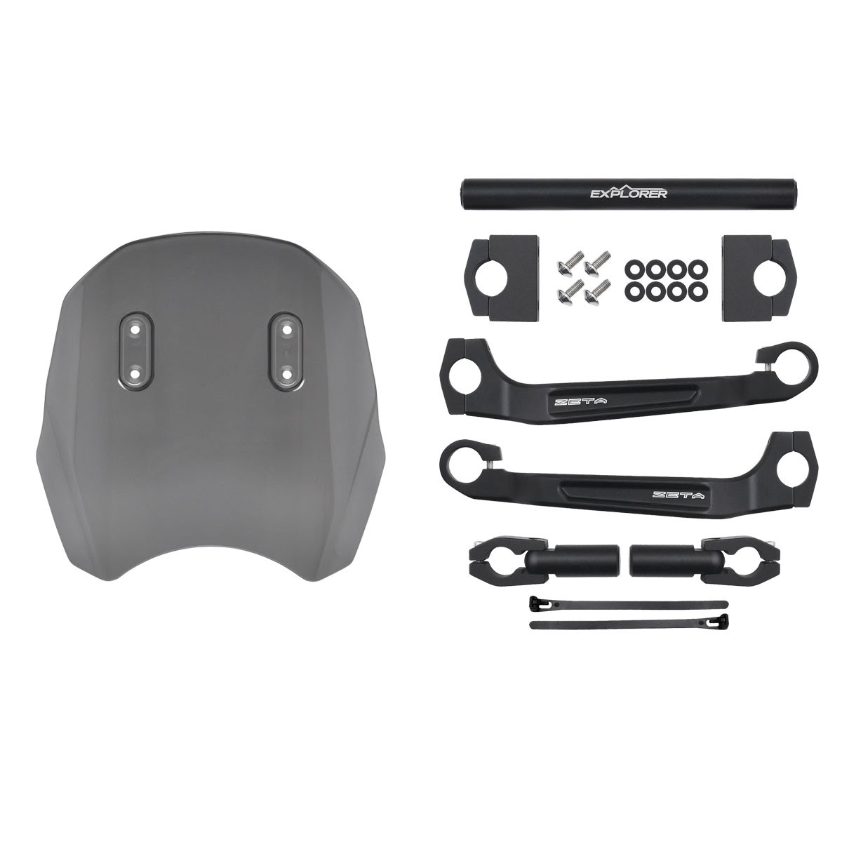 ZETA エクスプローラーウィンドシールド GB350/S用