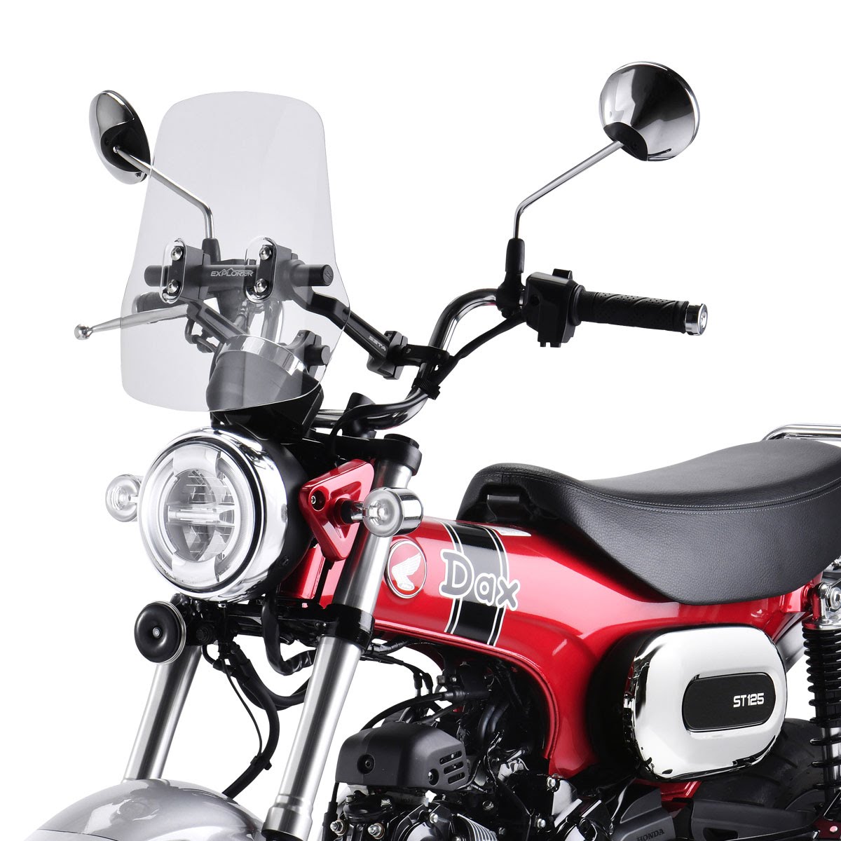 ZETA エクスプローラーウィンドシールド DAX125用| Dirtbikeplus