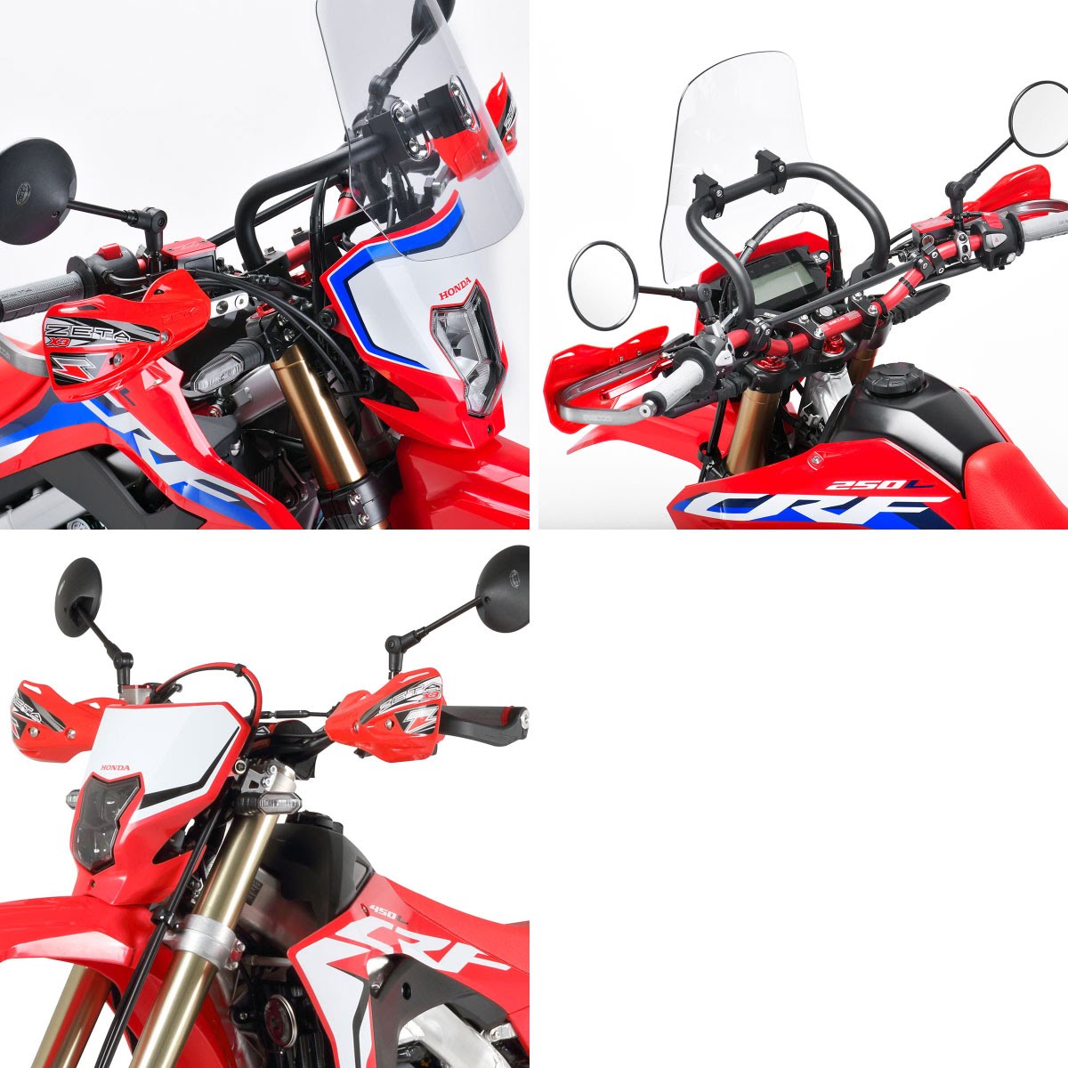 ZETA アーマーハンドガード用 X3 プロテクター| Dirtbikeplus