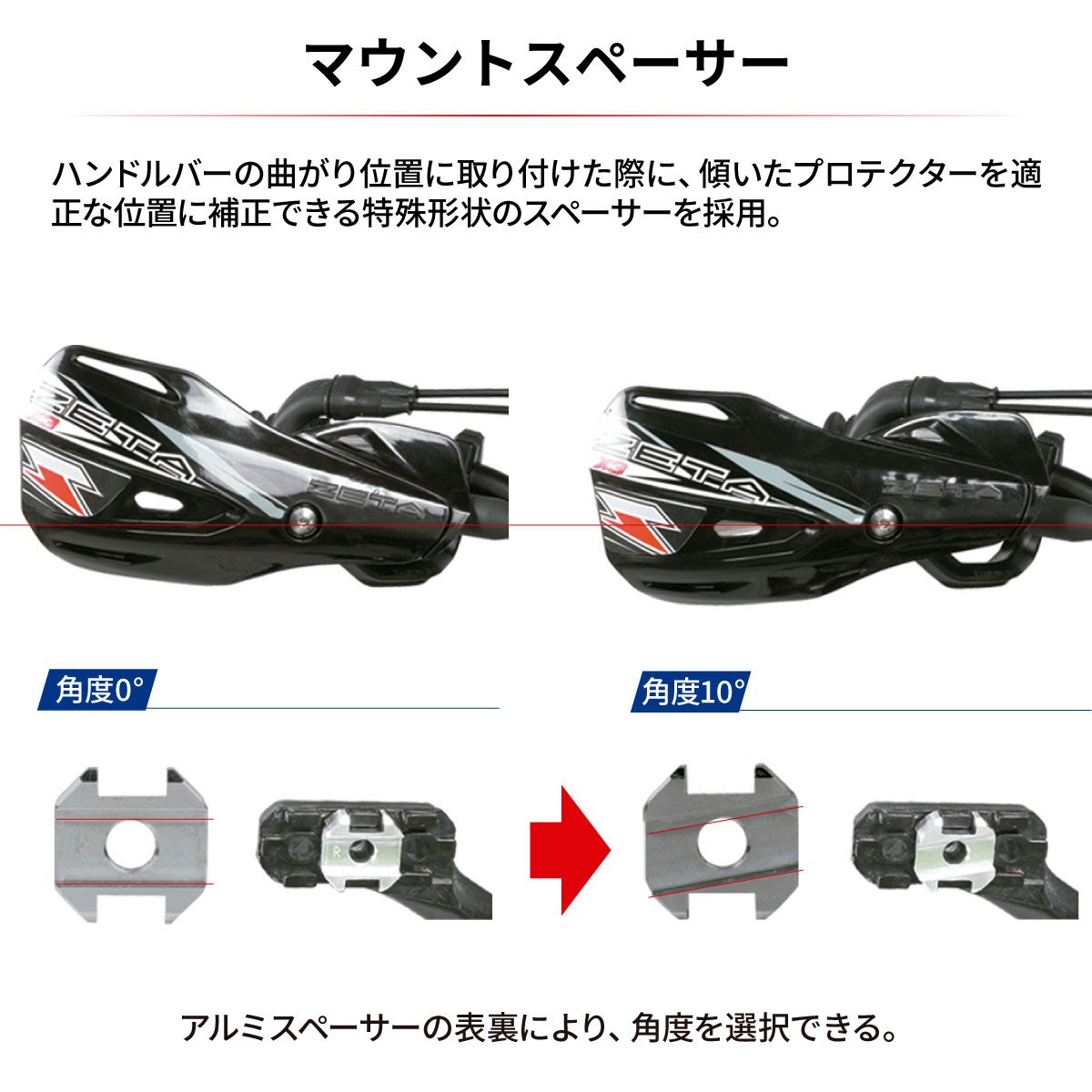 double star ハンドガード　実物　本日特価早い者勝ち ZETA インパクトX2 ハンドガード| Dirtbikeplus (ダートバイク