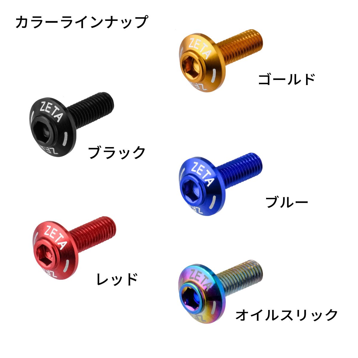ZETA RACING スクリーンボルト| Dirtbikeplus (ダートバイクプラス)